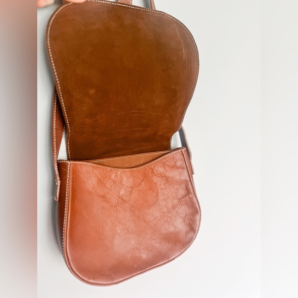 Brown Leather Crossbody - Picture 3 of 12
